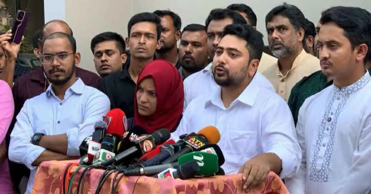 নাহিদ ইসলাম: আওয়ামী লীগ এখন আর দেশের কোনো রাজনৈতিক শক্তি নয়