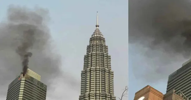 কুয়ালালামপুরের পেট্রোনাস টাওয়ারে ভয়াবহ আগুন, দমকলের তৎপরতা চলছে