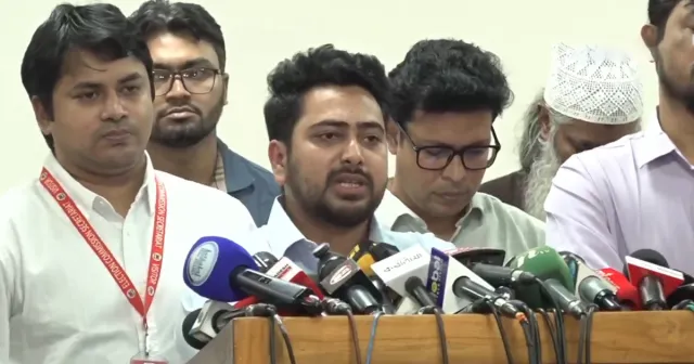 নির্ধারিত সময়ে স্বচ্ছ নির্বাচন চাই: নির্বাচন কমিশনকে নাহিদ ইসলামের সতর্ক বার্তা