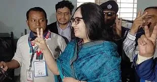 ব্রাহ্মণবাড়িয়া–২ আসনে স্বতন্ত্র প্রার্থী রুমিন ফারহানার বড় জয়