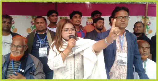 শেরপুর–জামালপুর সংরক্ষিত নারী আসনে আলোচনায় স্বেচ্ছাসেবক দলের নেত্রী নিপু
